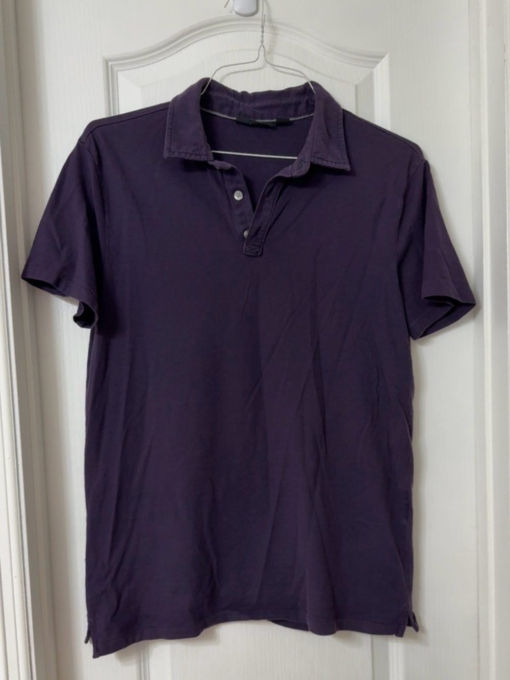 Marc Anthony purple polo shirt short sleeve 100% cotton Size M